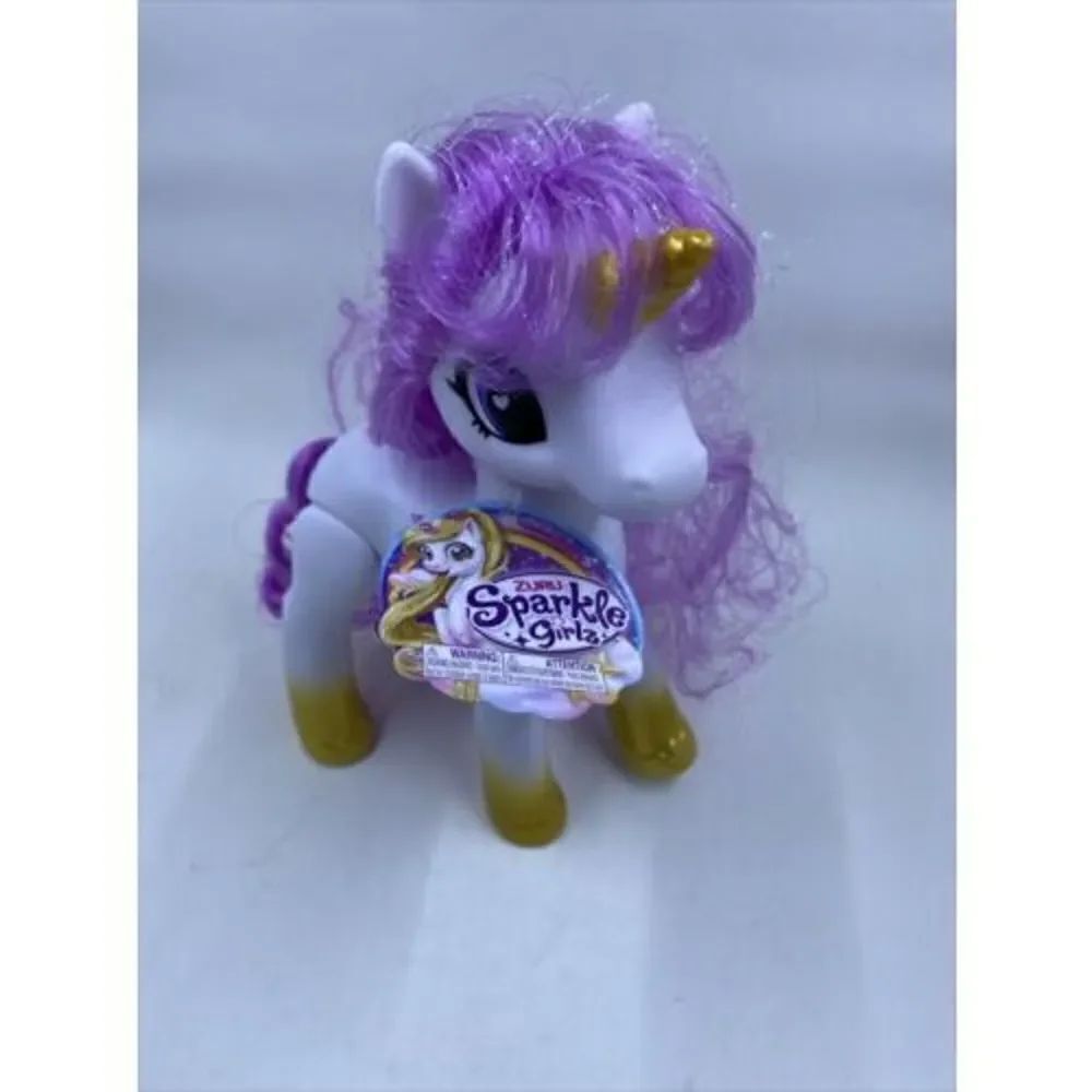 Zuru Sparkle Girlz Unicorns White Blue Pink Brand New!
